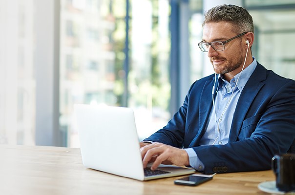Man at laptop