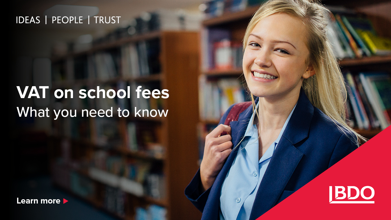 VAT on school fees – what you need to know - BDO