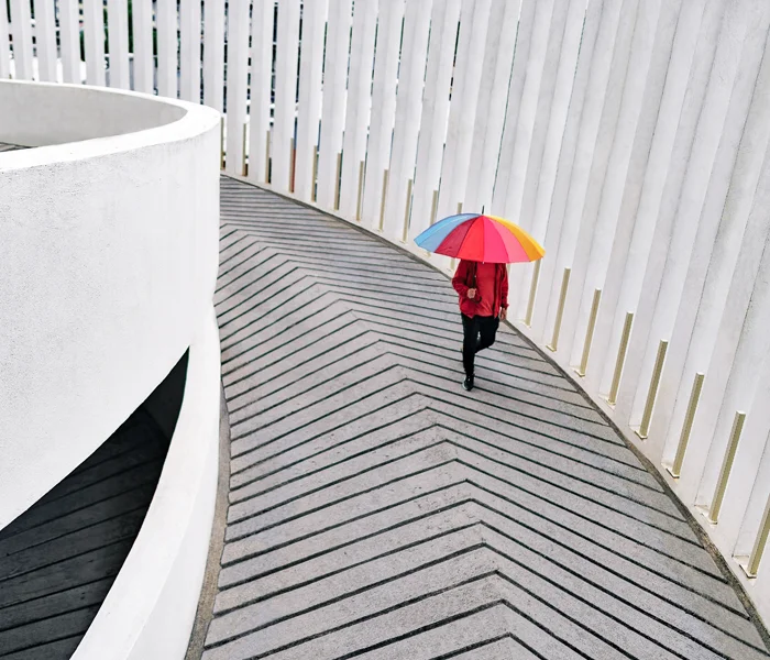 Rainbow umbrella